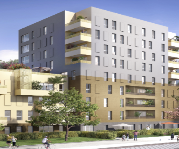 Ensemble immobilier de 60 logements collectifs,  64 logements sociaux et 130 chambres foyer jeunes travailleurs